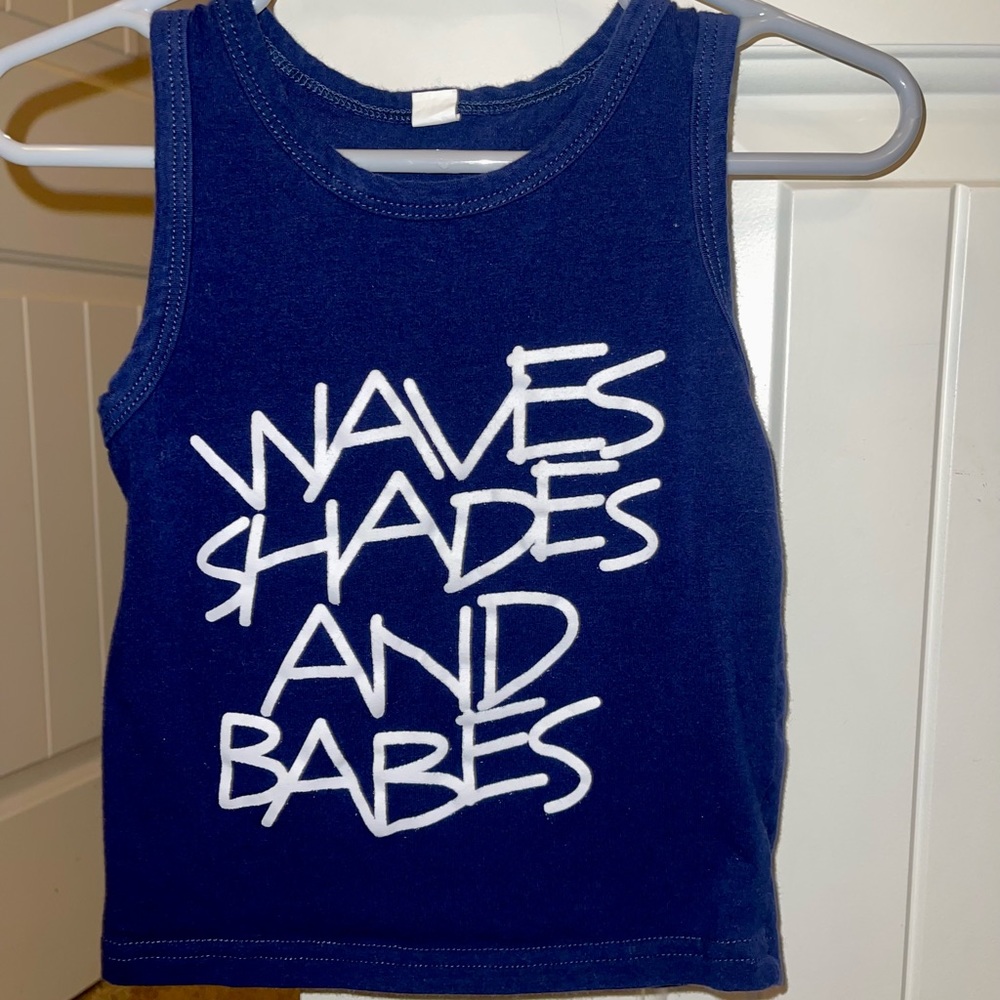 Waves Shades And Babes toddler tank